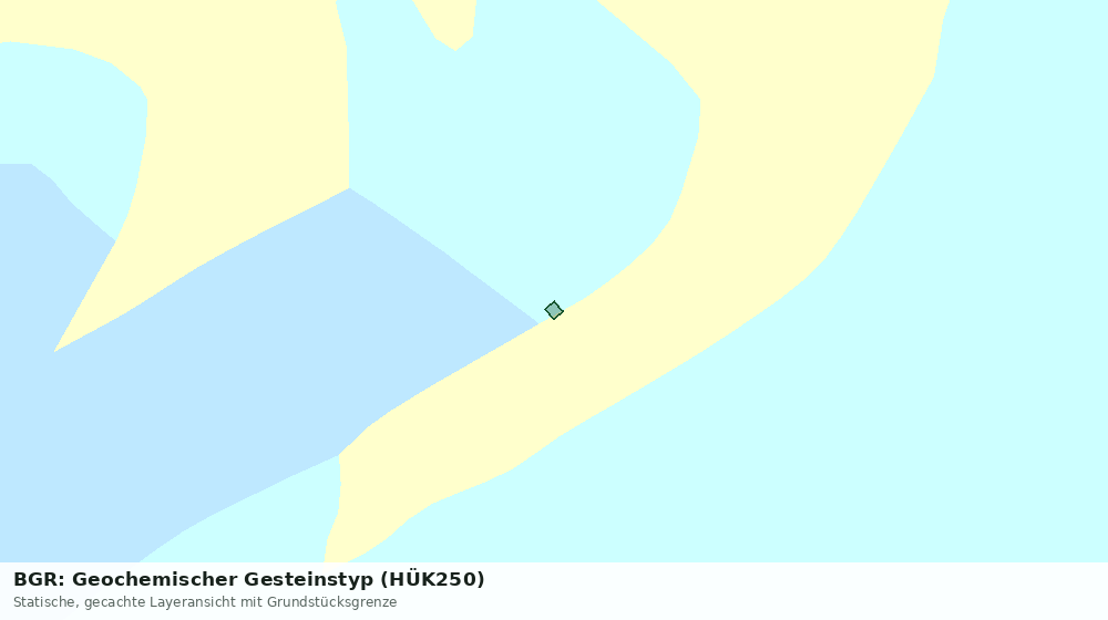 Statische Kartenansicht: BGR: Geochemischer Gesteinstyp (HÜK250)