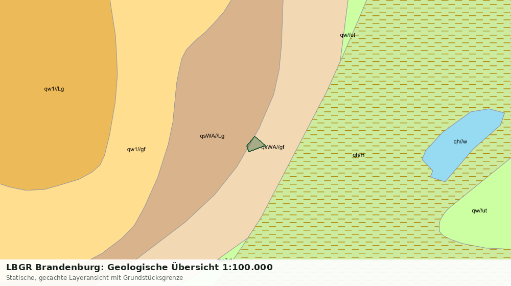 Statische Kartenansicht: LBGR Brandenburg: Geologische Übersicht 1:100.000