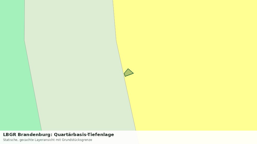 Statische Kartenansicht: LBGR Brandenburg: Quartärbasis-Tiefenlage