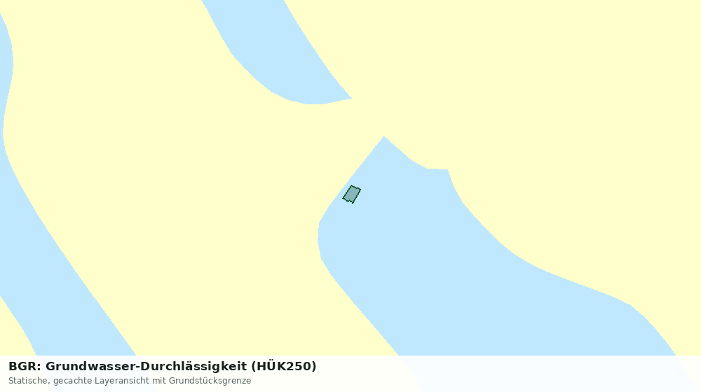 Statische Kartenansicht: BGR: Grundwasser-Durchlässigkeit (HÜK250)