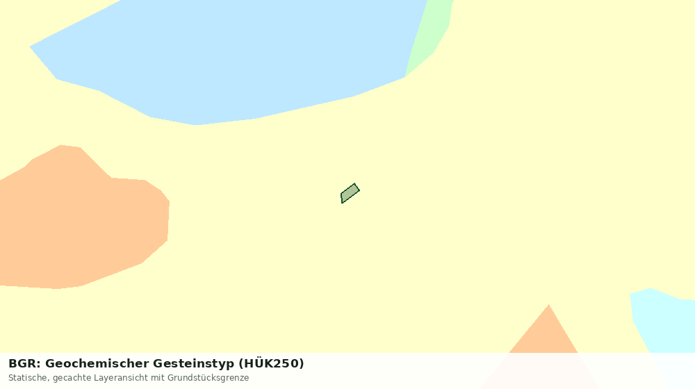 Statische Kartenansicht: BGR: Geochemischer Gesteinstyp (HÜK250)