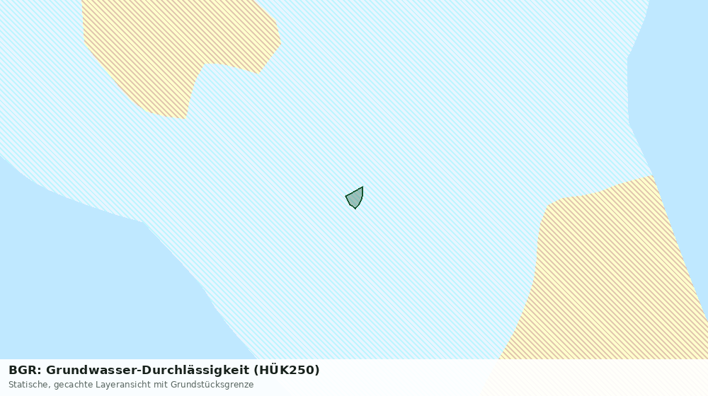 Statische Kartenansicht: BGR: Grundwasser-Durchlässigkeit (HÜK250)