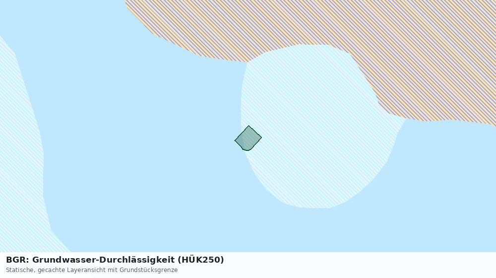 Statische Kartenansicht: BGR: Grundwasser-Durchlässigkeit (HÜK250)