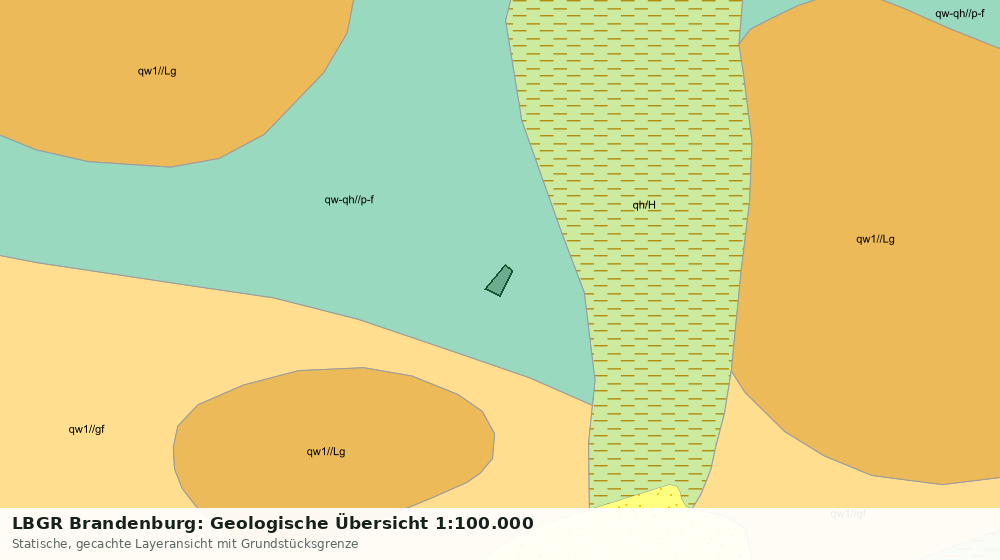 Statische Kartenansicht: LBGR Brandenburg: Geologische Übersicht 1:100.000
