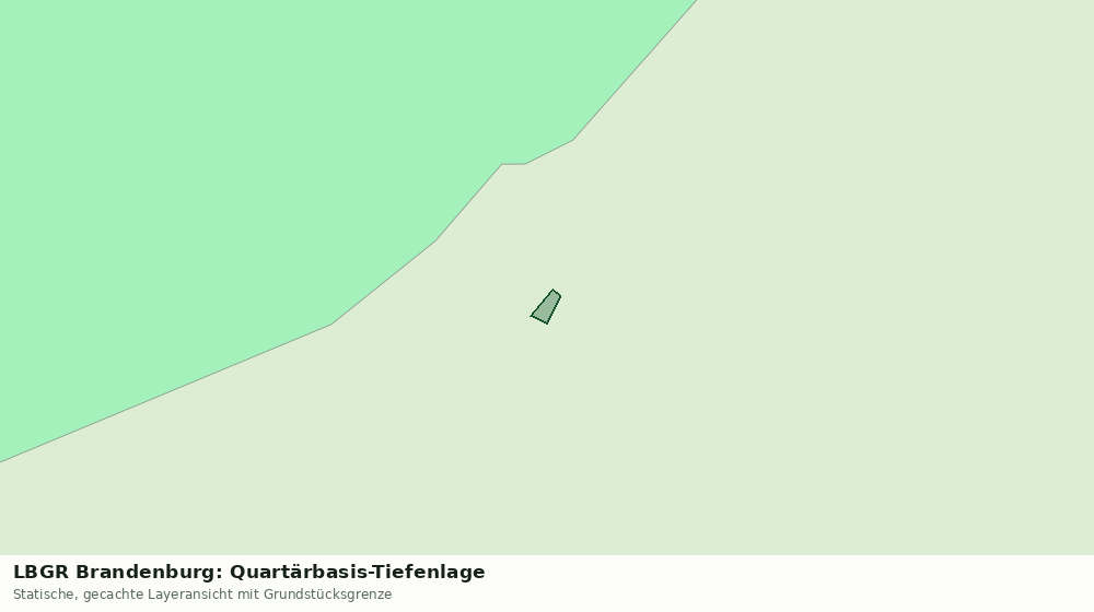 Statische Kartenansicht: LBGR Brandenburg: Quartärbasis-Tiefenlage