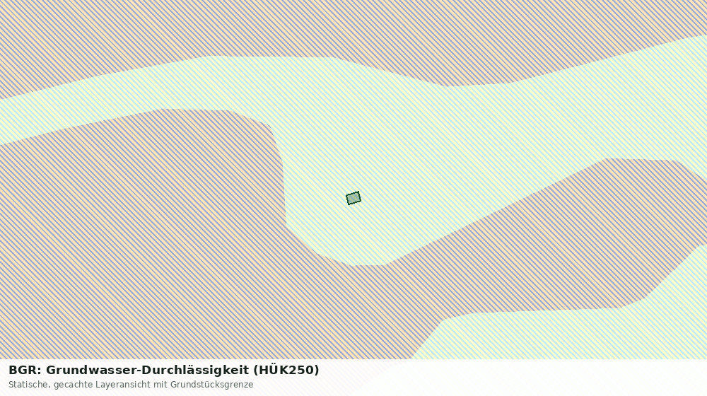 Statische Kartenansicht: BGR: Grundwasser-Durchlässigkeit (HÜK250)