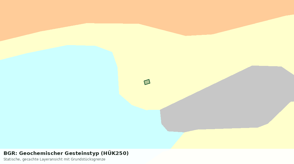Statische Kartenansicht: BGR: Geochemischer Gesteinstyp (HÜK250)