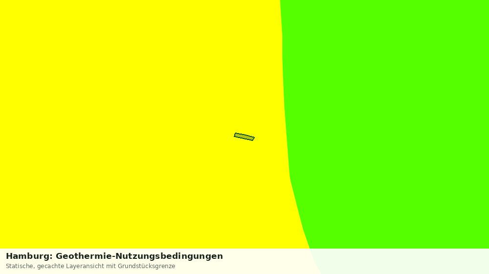 Statische Kartenansicht: Hamburg: Geothermie-Nutzungsbedingungen