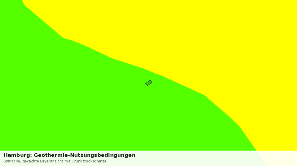 Statische Kartenansicht: Hamburg: Geothermie-Nutzungsbedingungen