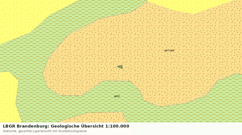 Statische Kartenansicht: LBGR Brandenburg: Geologische Übersicht 1:100.000