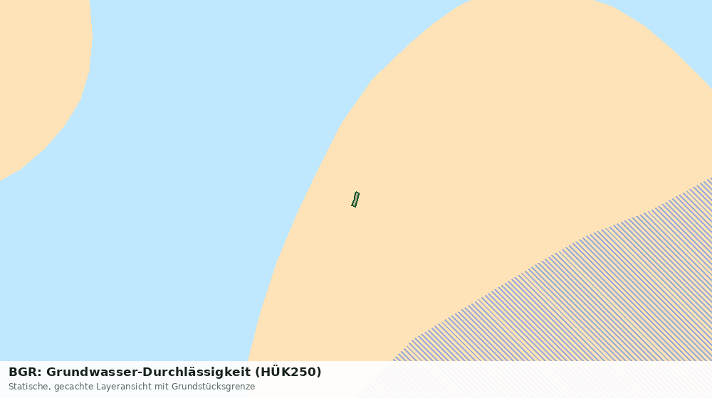 Statische Kartenansicht: BGR: Grundwasser-Durchlässigkeit (HÜK250)