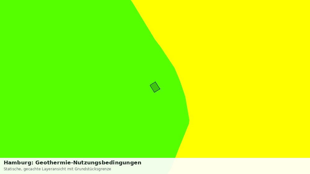 Statische Kartenansicht: Hamburg: Geothermie-Nutzungsbedingungen