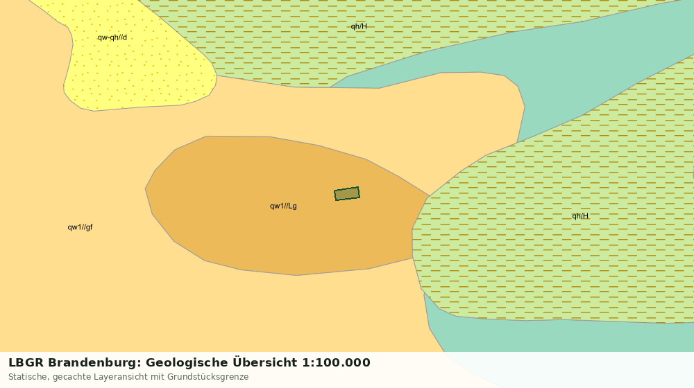 Statische Kartenansicht: LBGR Brandenburg: Geologische Übersicht 1:100.000