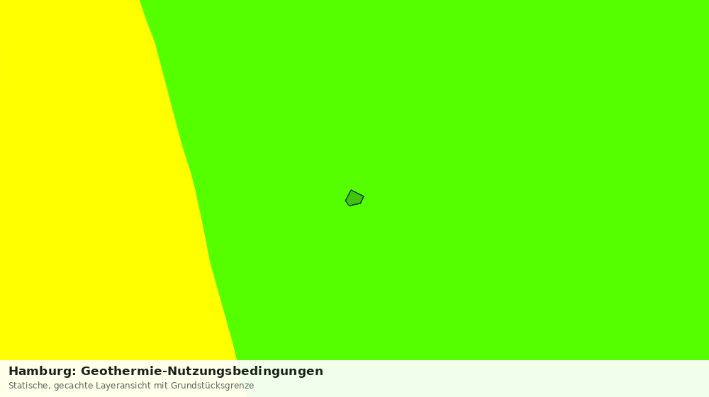 Statische Kartenansicht: Hamburg: Geothermie-Nutzungsbedingungen
