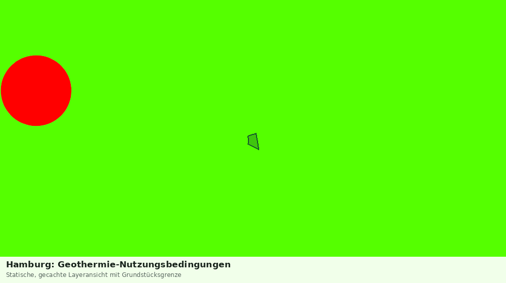 Statische Kartenansicht: Hamburg: Geothermie-Nutzungsbedingungen