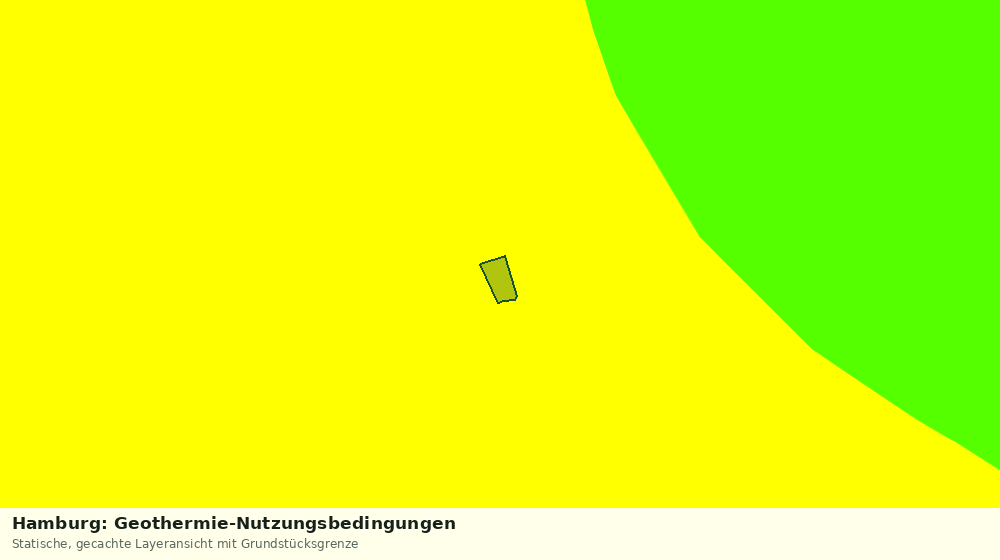 Statische Kartenansicht: Hamburg: Geothermie-Nutzungsbedingungen