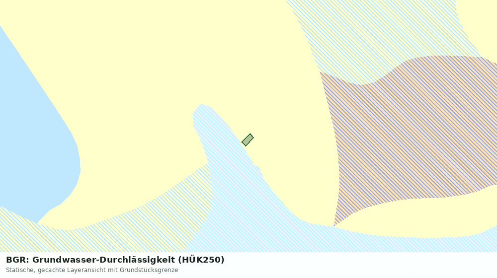 Statische Kartenansicht: BGR: Grundwasser-Durchlässigkeit (HÜK250)