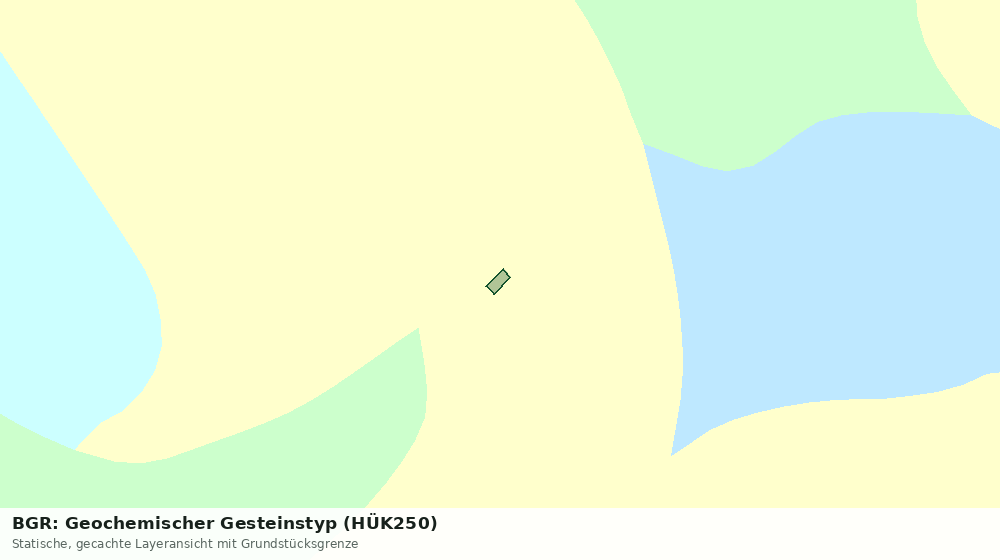 Statische Kartenansicht: BGR: Geochemischer Gesteinstyp (HÜK250)