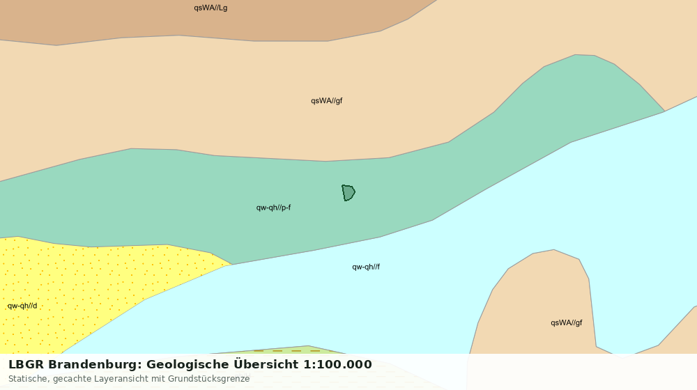 Statische Kartenansicht: LBGR Brandenburg: Geologische Übersicht 1:100.000