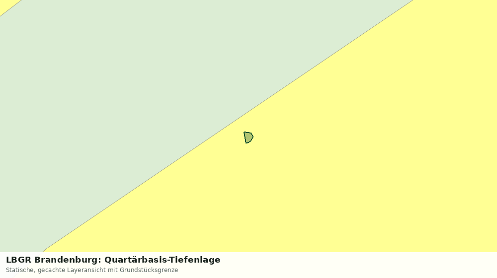 Statische Kartenansicht: LBGR Brandenburg: Quartärbasis-Tiefenlage