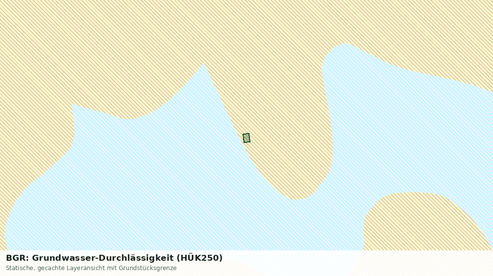 Statische Kartenansicht: BGR: Grundwasser-Durchlässigkeit (HÜK250)