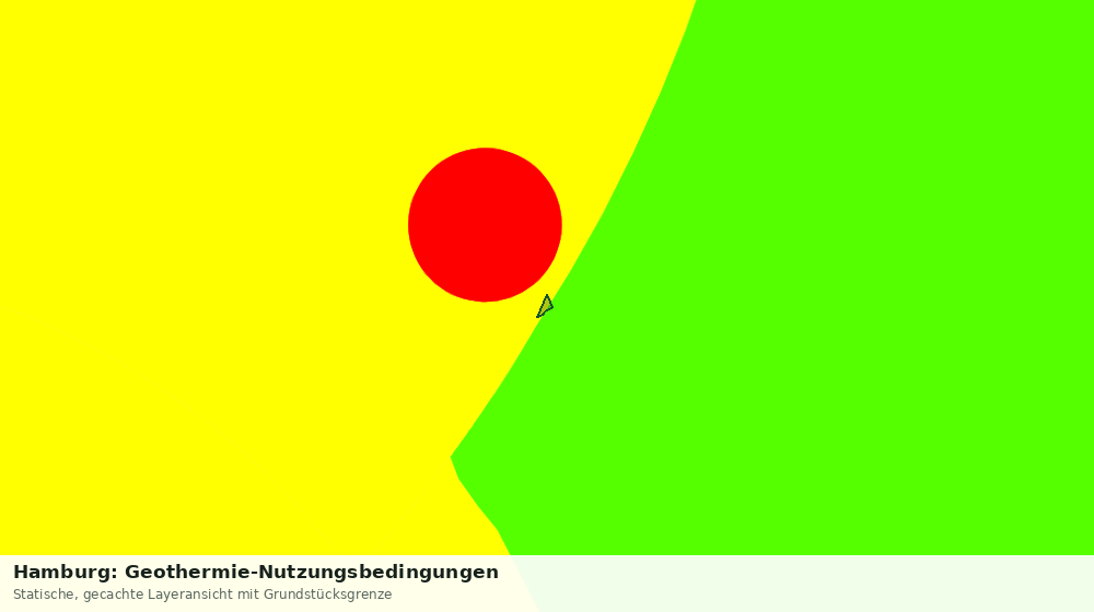 Statische Kartenansicht: Hamburg: Geothermie-Nutzungsbedingungen