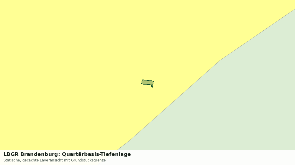 Statische Kartenansicht: LBGR Brandenburg: Quartärbasis-Tiefenlage