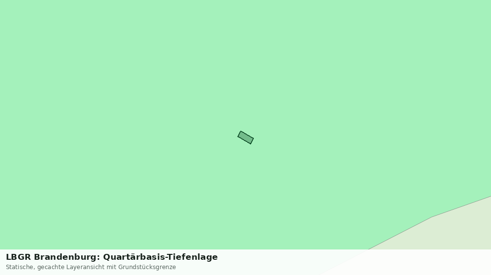 Statische Kartenansicht: LBGR Brandenburg: Quartärbasis-Tiefenlage