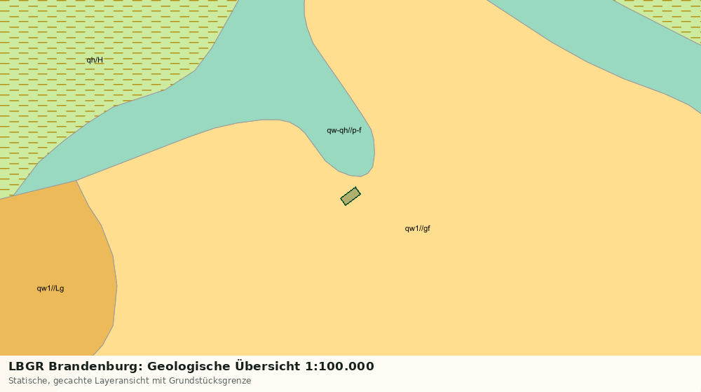 Statische Kartenansicht: LBGR Brandenburg: Geologische Übersicht 1:100.000