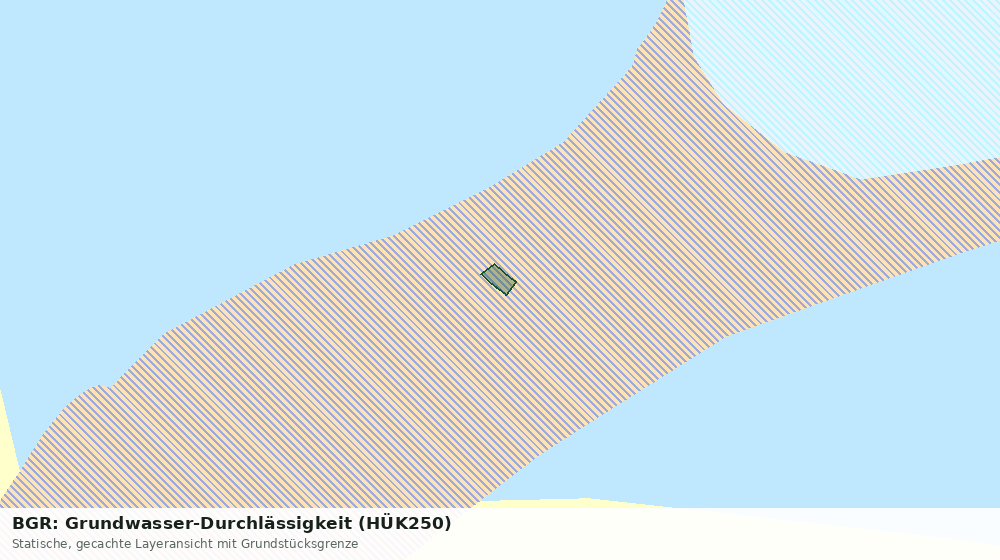 Statische Kartenansicht: BGR: Grundwasser-Durchlässigkeit (HÜK250)