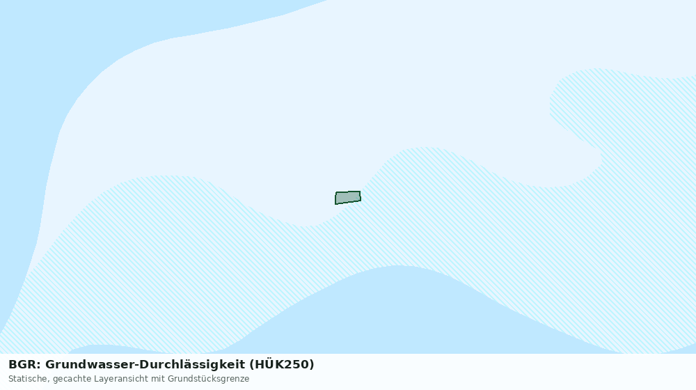 Statische Kartenansicht: BGR: Grundwasser-Durchlässigkeit (HÜK250)