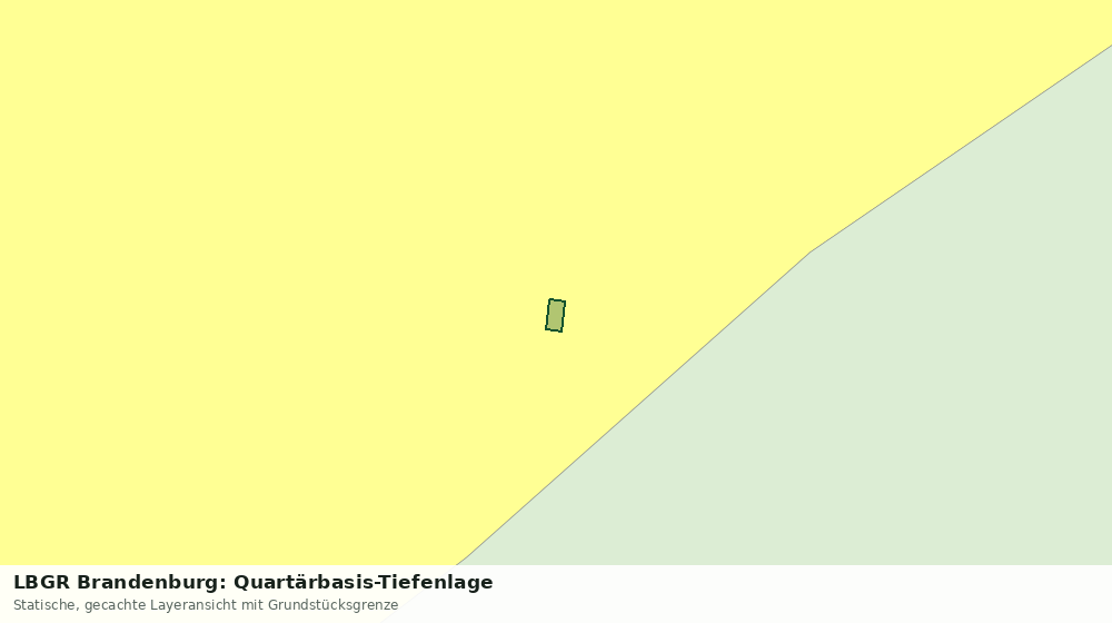 Statische Kartenansicht: LBGR Brandenburg: Quartärbasis-Tiefenlage