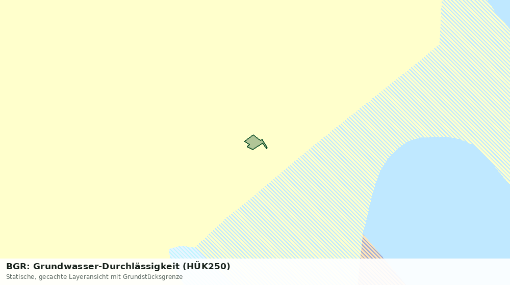 Statische Kartenansicht: BGR: Grundwasser-Durchlässigkeit (HÜK250)