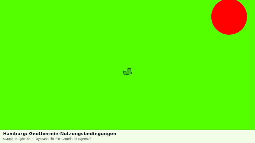 Statische Kartenansicht: Hamburg: Geothermie-Nutzungsbedingungen