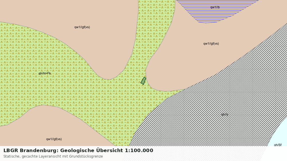 Statische Kartenansicht: LBGR Brandenburg: Geologische Übersicht 1:100.000