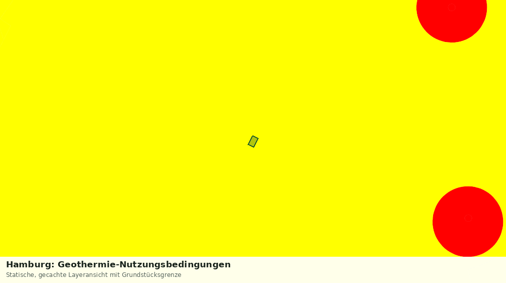 Statische Kartenansicht: Hamburg: Geothermie-Nutzungsbedingungen