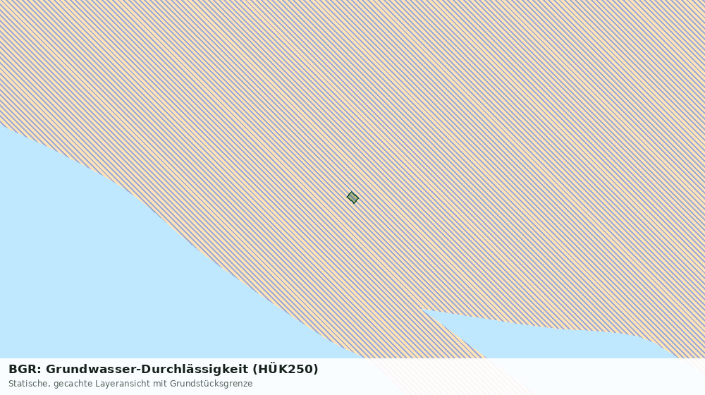 Statische Kartenansicht: BGR: Grundwasser-Durchlässigkeit (HÜK250)