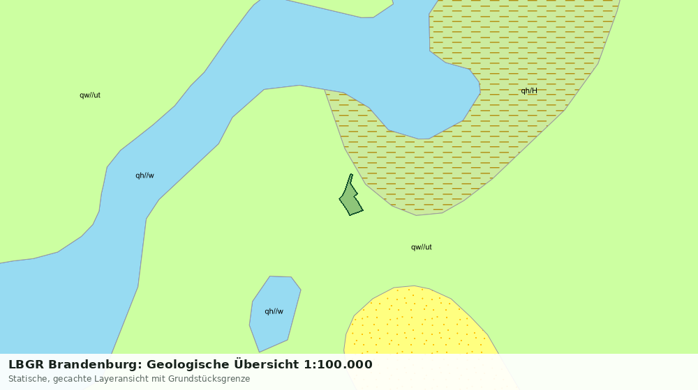 Statische Kartenansicht: LBGR Brandenburg: Geologische Übersicht 1:100.000