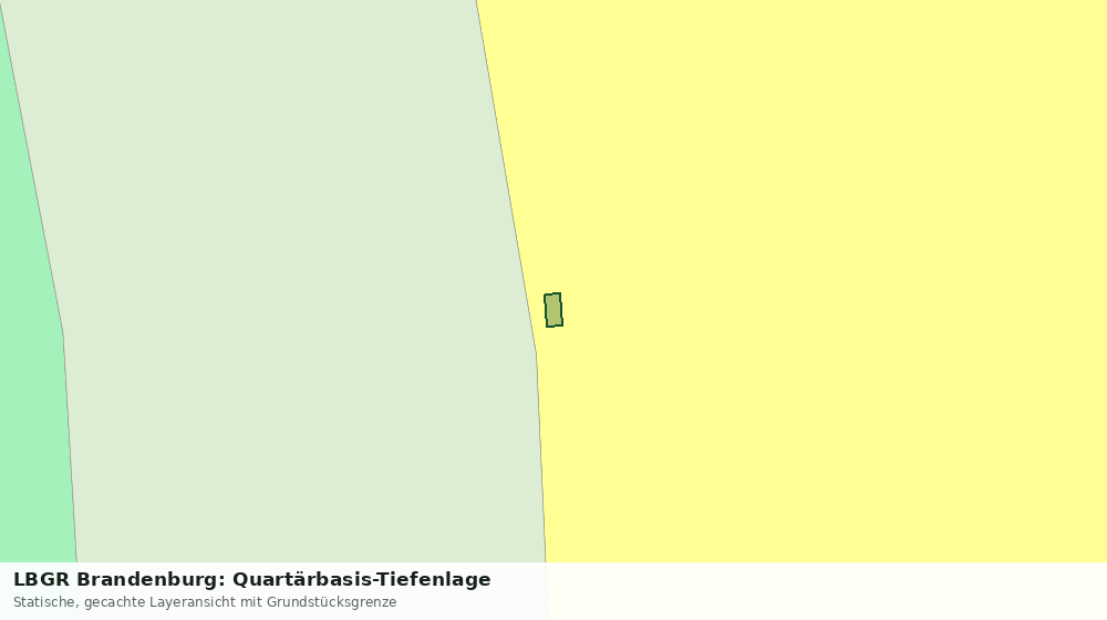 Statische Kartenansicht: LBGR Brandenburg: Quartärbasis-Tiefenlage