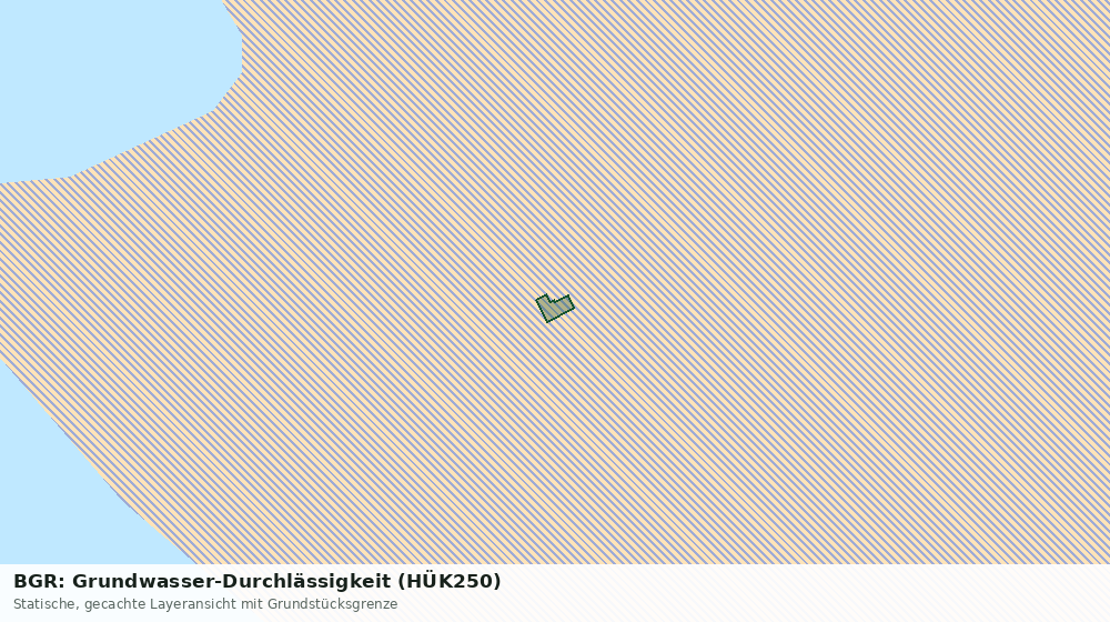 Statische Kartenansicht: BGR: Grundwasser-Durchlässigkeit (HÜK250)