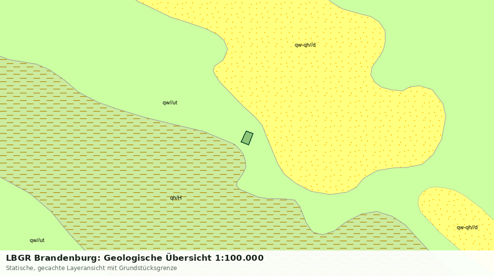 Statische Kartenansicht: LBGR Brandenburg: Geologische Übersicht 1:100.000