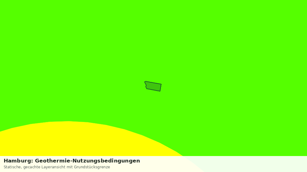 Statische Kartenansicht: Hamburg: Geothermie-Nutzungsbedingungen