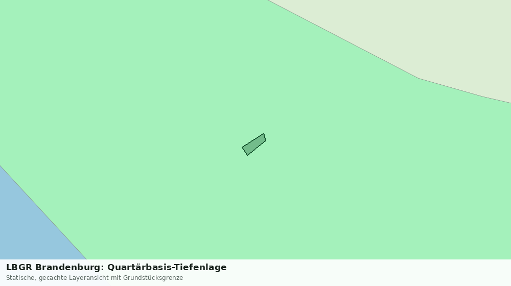 Statische Kartenansicht: LBGR Brandenburg: Quartärbasis-Tiefenlage
