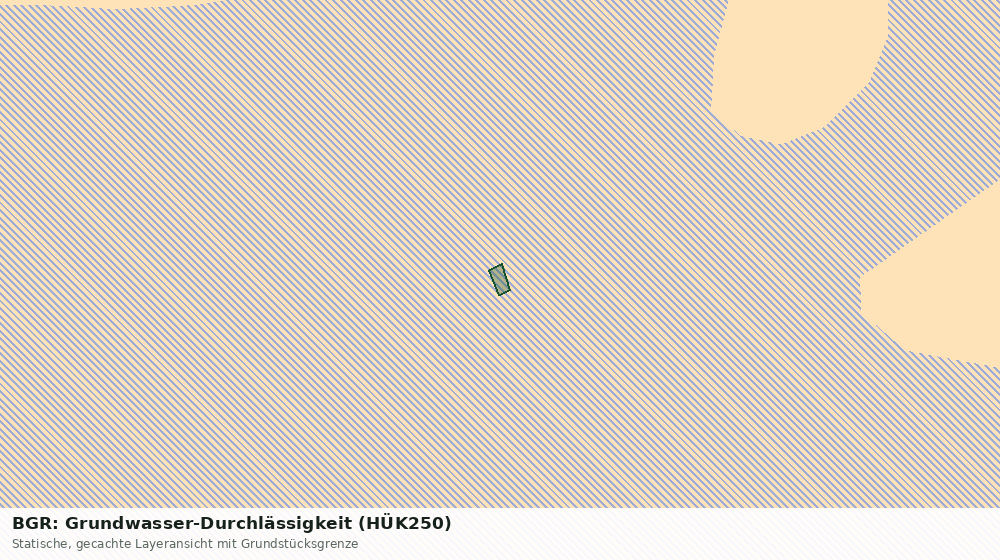 Statische Kartenansicht: BGR: Grundwasser-Durchlässigkeit (HÜK250)