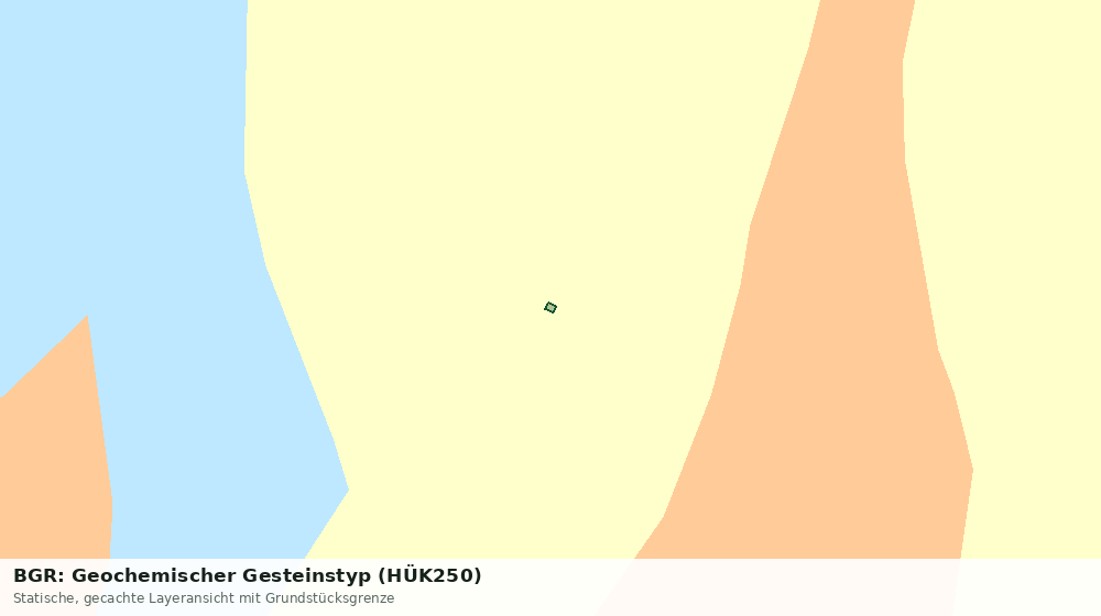 Statische Kartenansicht: BGR: Geochemischer Gesteinstyp (HÜK250)