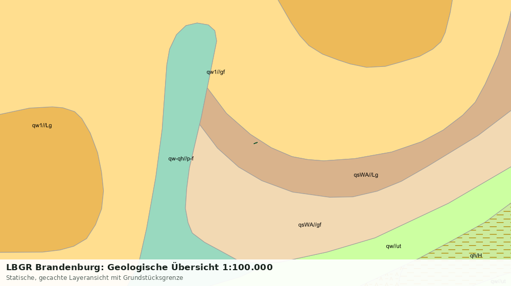 Statische Kartenansicht: LBGR Brandenburg: Geologische Übersicht 1:100.000