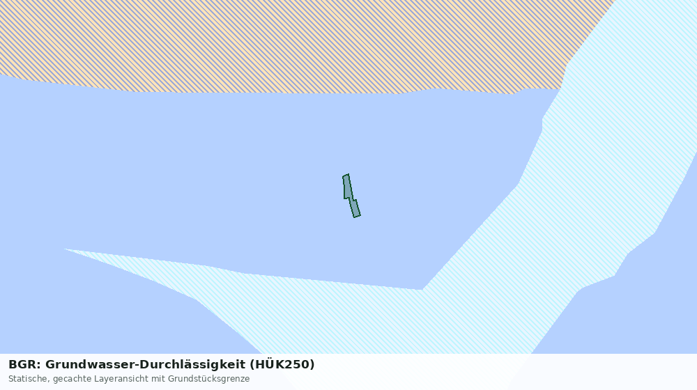 Statische Kartenansicht: BGR: Grundwasser-Durchlässigkeit (HÜK250)