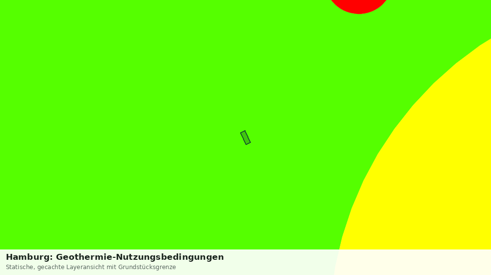 Statische Kartenansicht: Hamburg: Geothermie-Nutzungsbedingungen