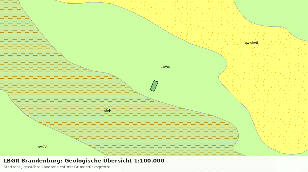 Statische Kartenansicht: LBGR Brandenburg: Geologische Übersicht 1:100.000
