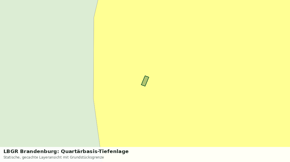 Statische Kartenansicht: LBGR Brandenburg: Quartärbasis-Tiefenlage